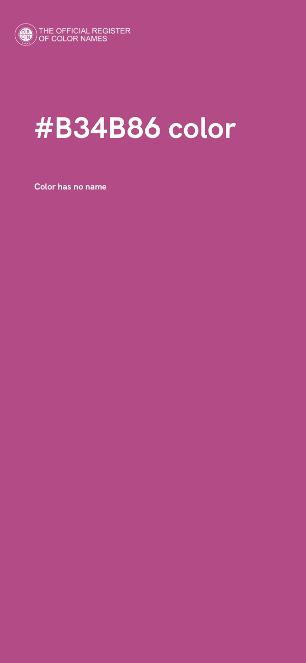 #B34B86 color image