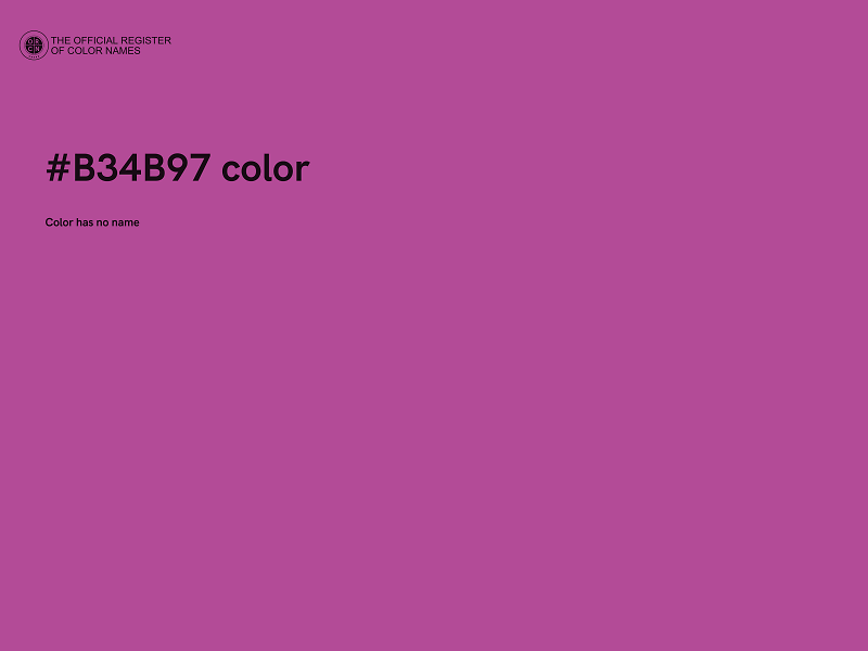 #B34B97 color image