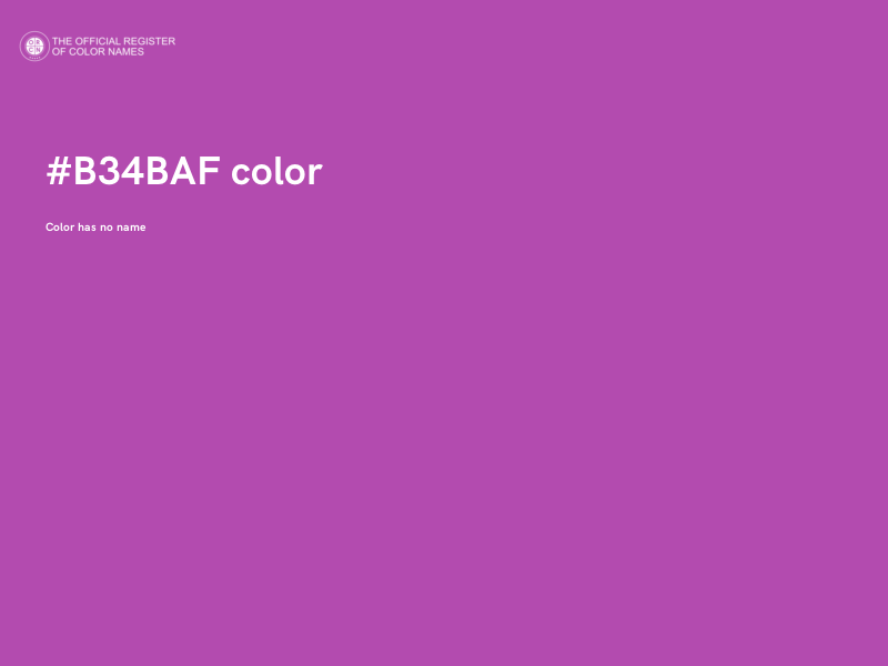 #B34BAF color image