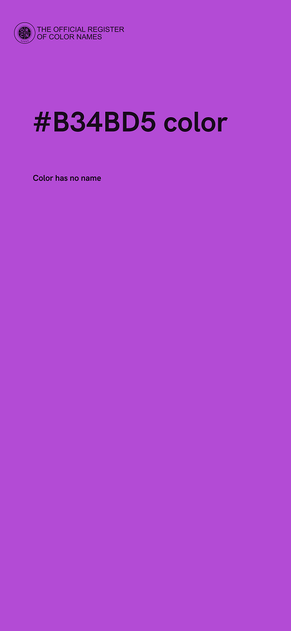 #B34BD5 color image