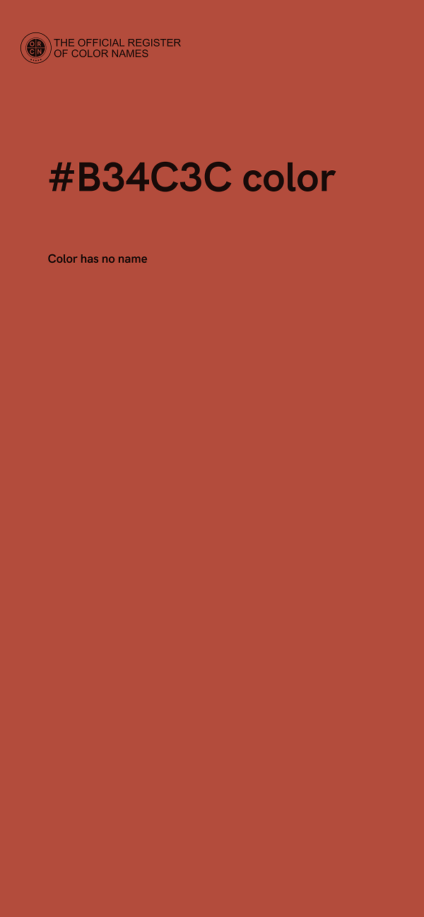 #B34C3C color image
