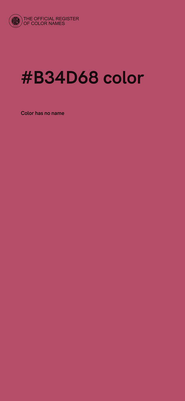 #B34D68 color image