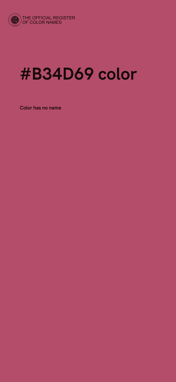 #B34D69 color image