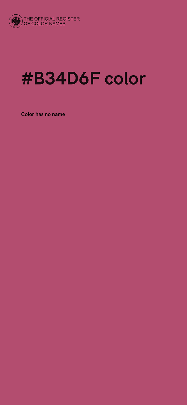 #B34D6F color image