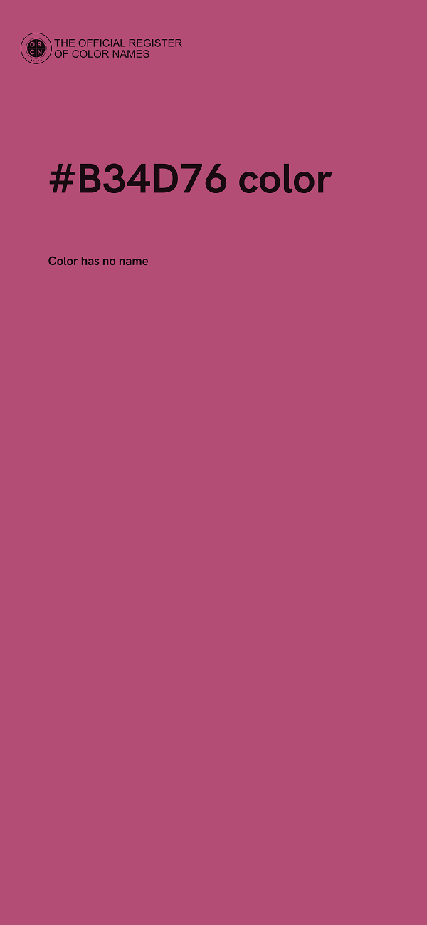 #B34D76 color image