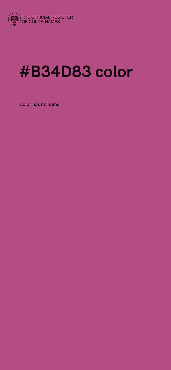 #B34D83 color image