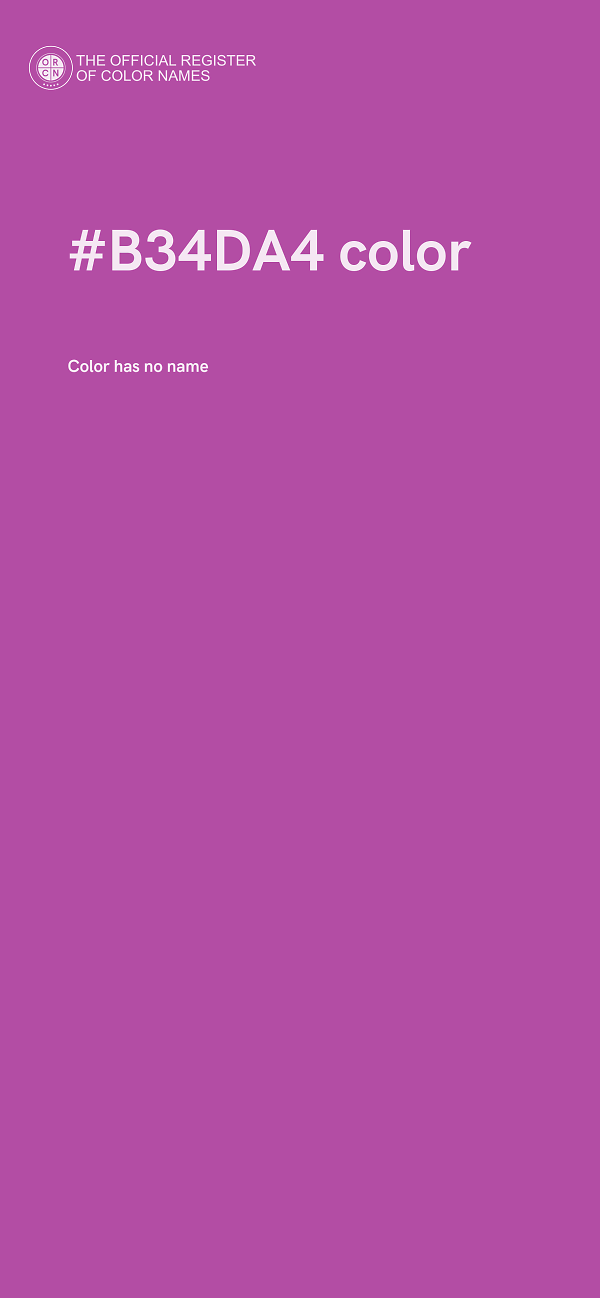 #B34DA4 color image