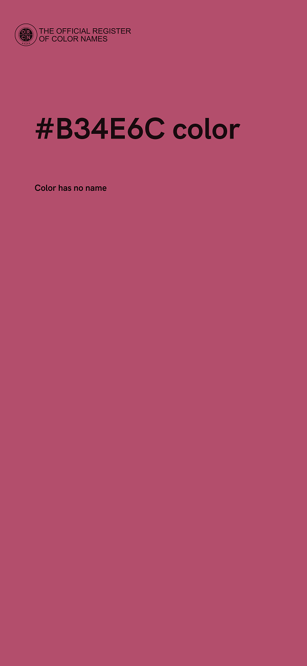 #B34E6C color image