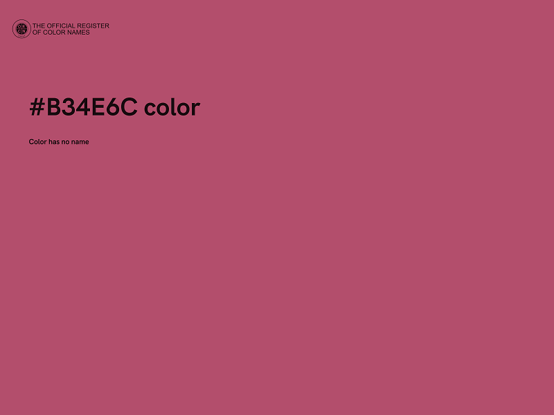 #B34E6C color image