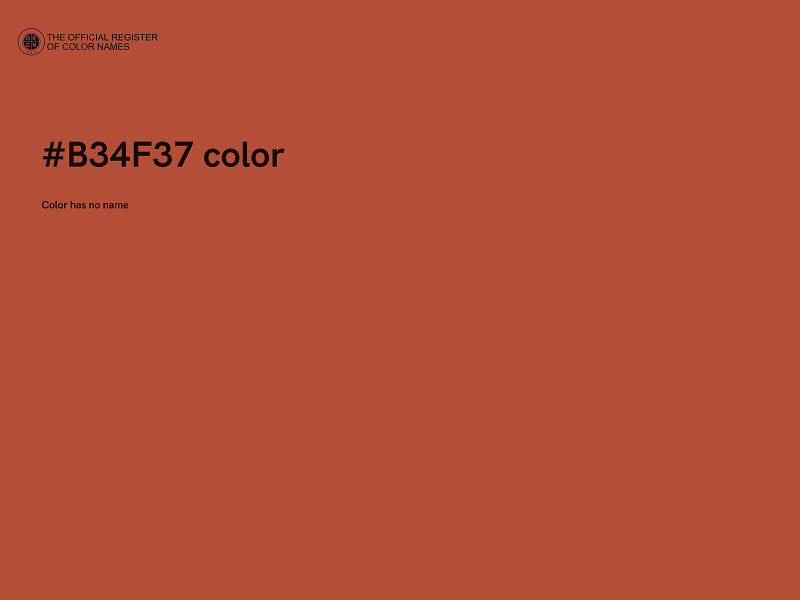 #B34F37 color image