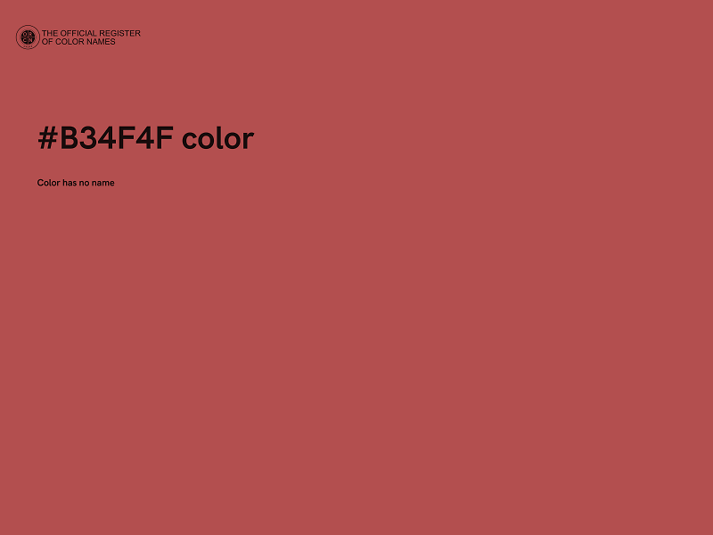 #B34F4F color image