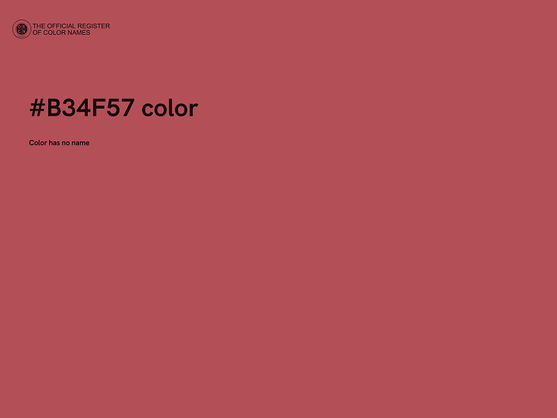 #B34F57 color image