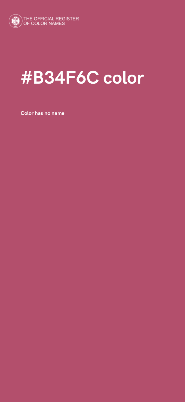 #B34F6C color image