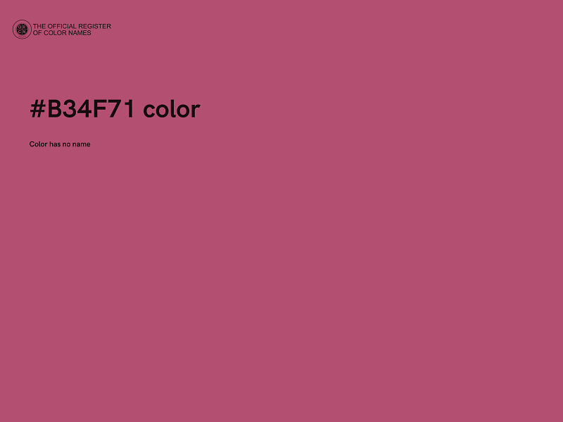 #B34F71 color image