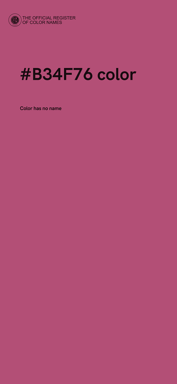 #B34F76 color image