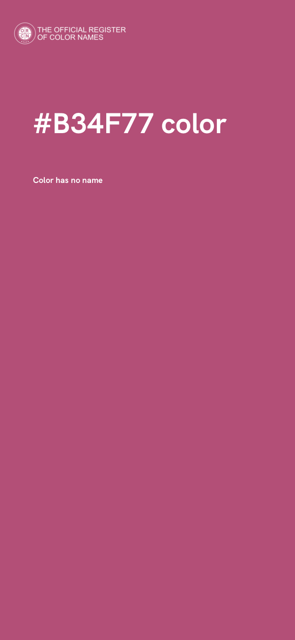 #B34F77 color image