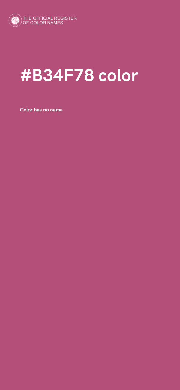 #B34F78 color image