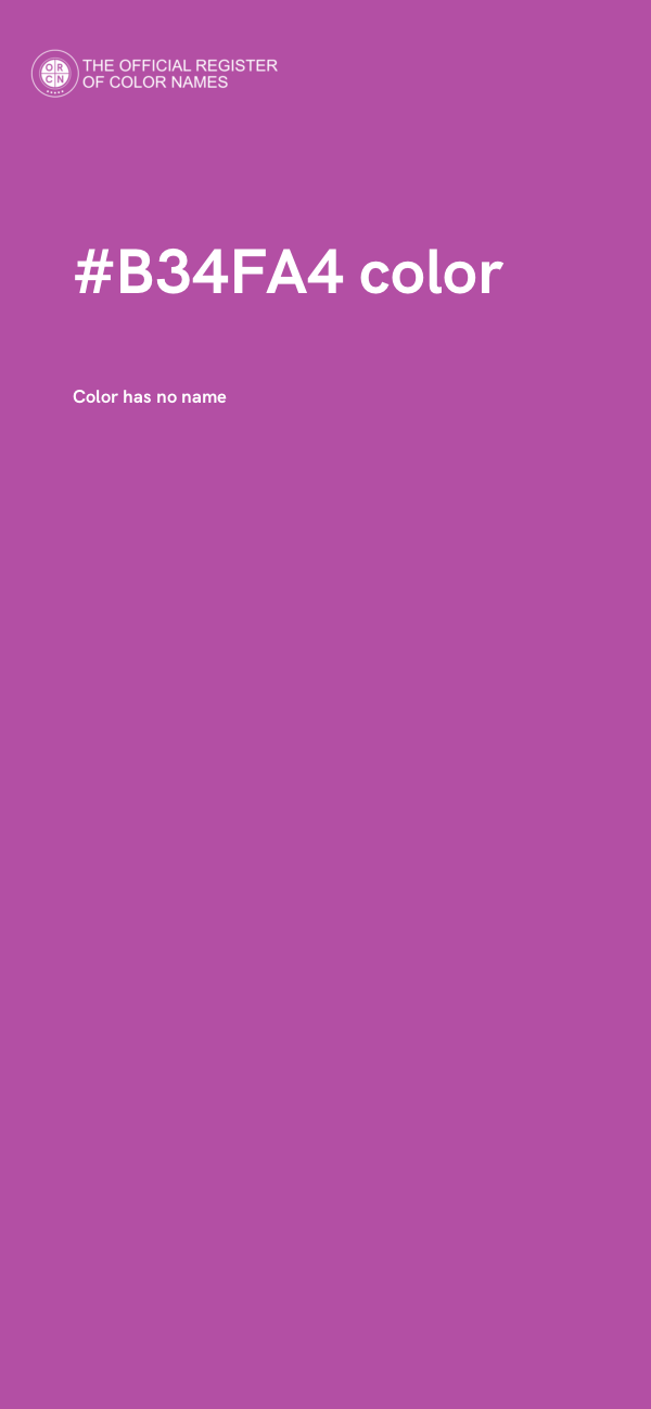 #B34FA4 color image
