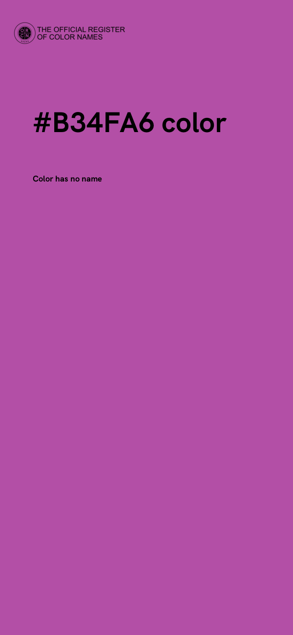 #B34FA6 color image