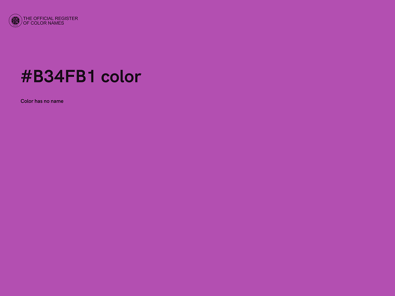 #B34FB1 color image