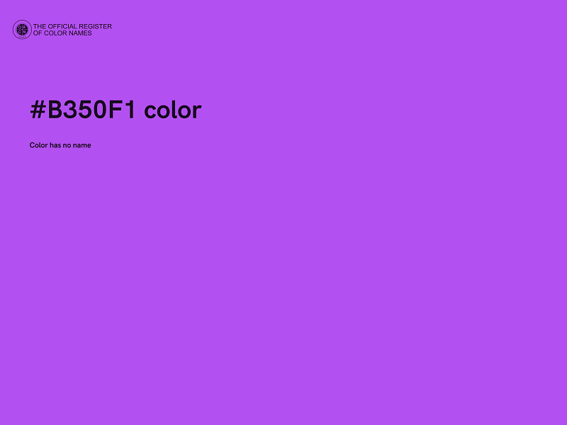 #B350F1 color image