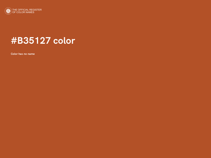 #B35127 color image