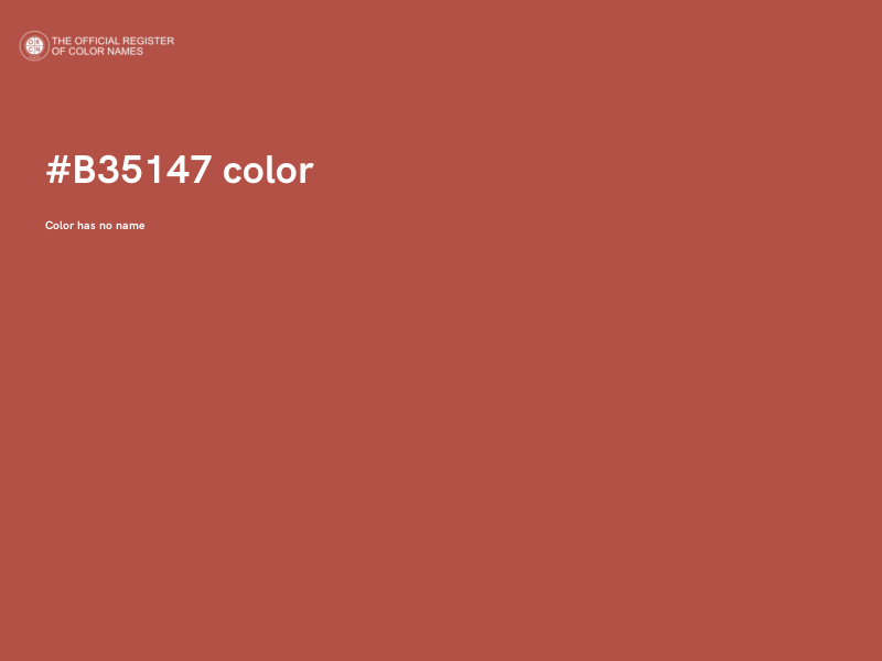 #B35147 color image