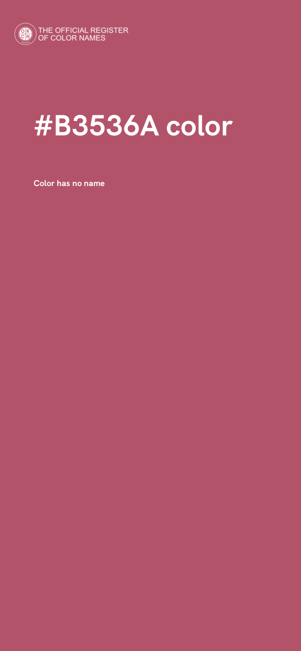 #B3536A color image