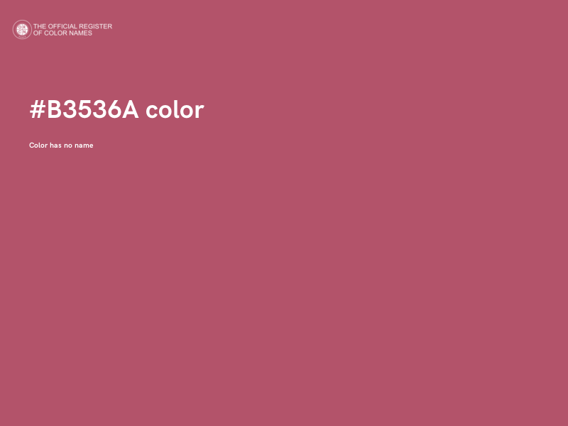 #B3536A color image