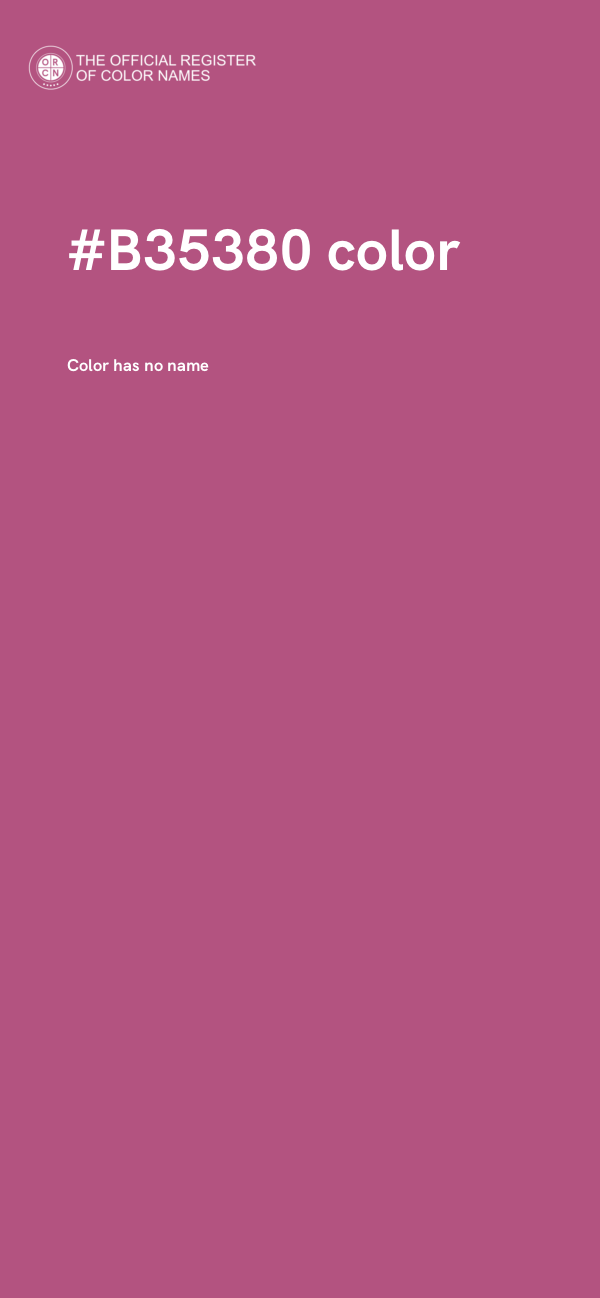 #B35380 color image