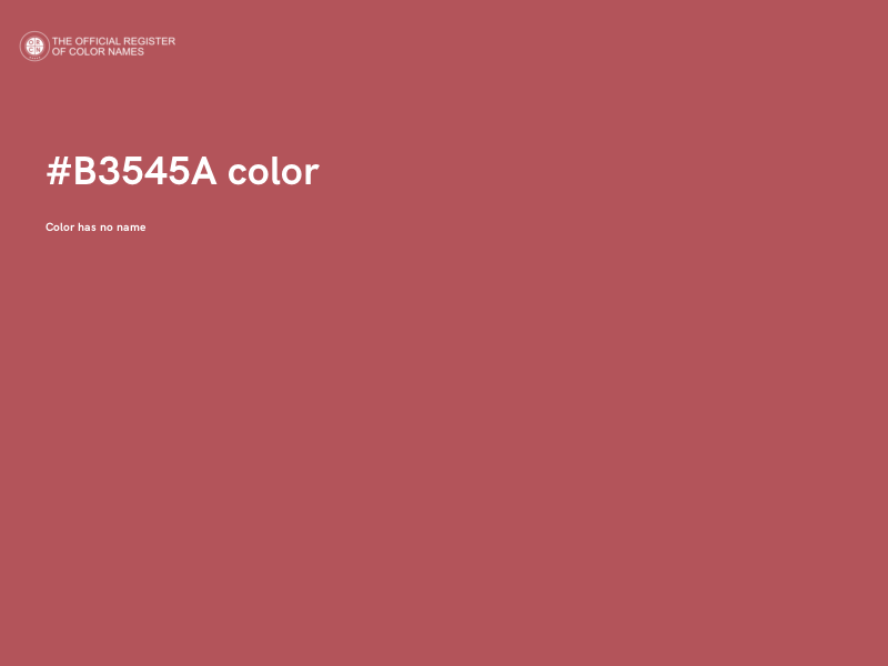 #B3545A color image