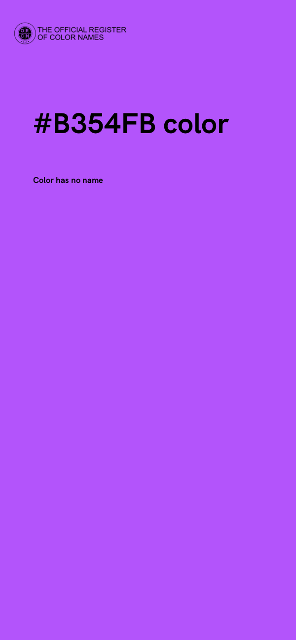 #B354FB color image