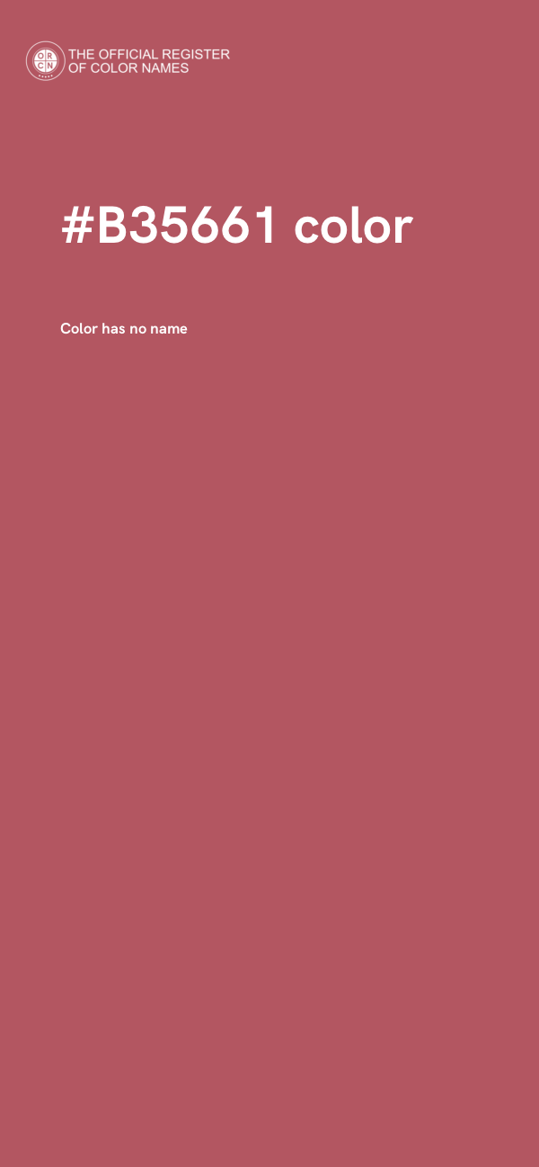 #B35661 color image