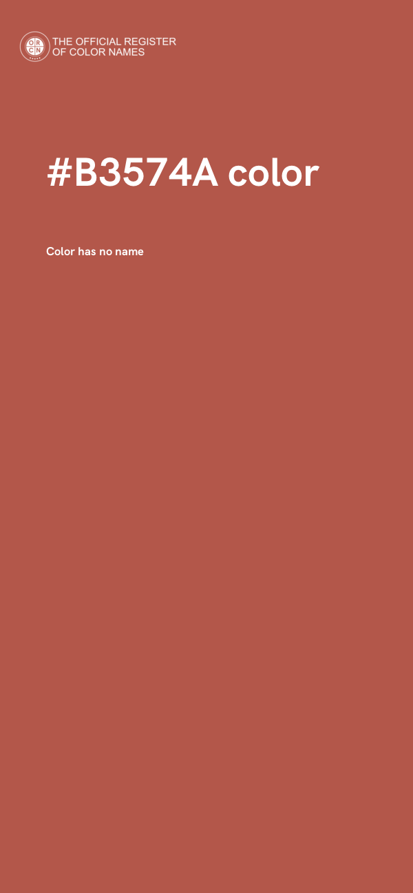 #B3574A color image