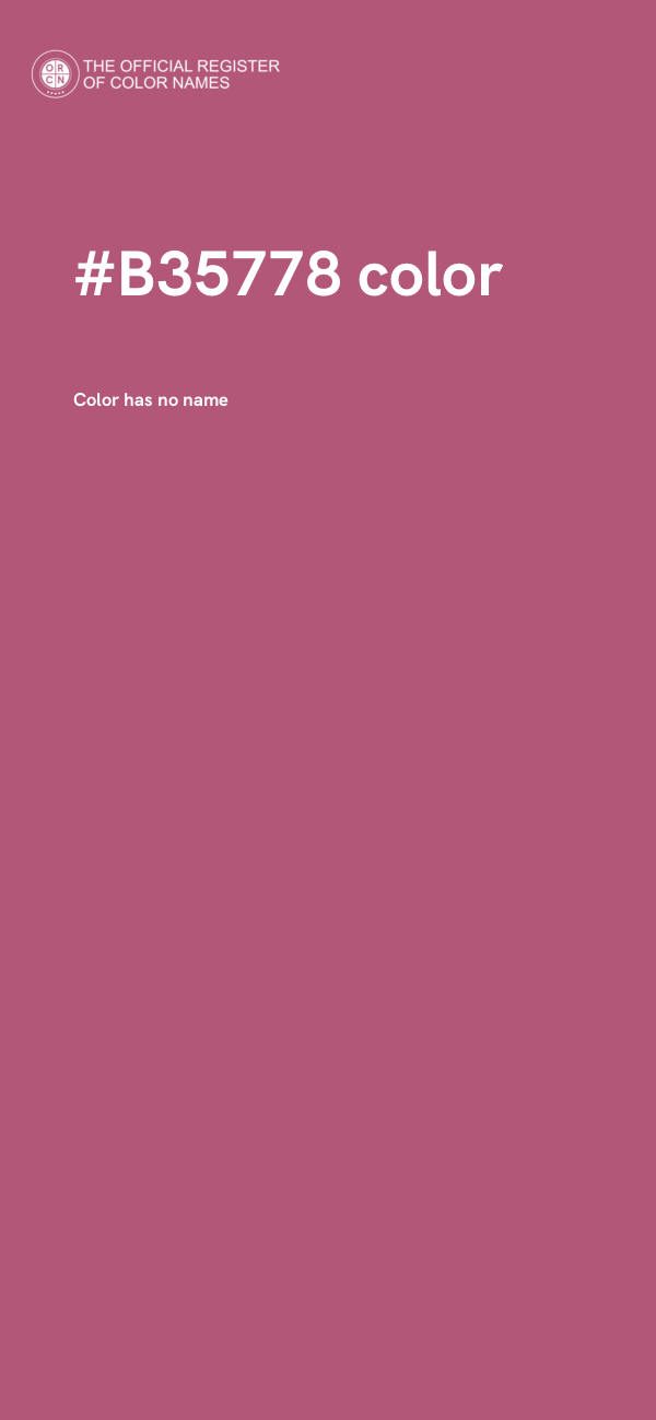 #B35778 color image