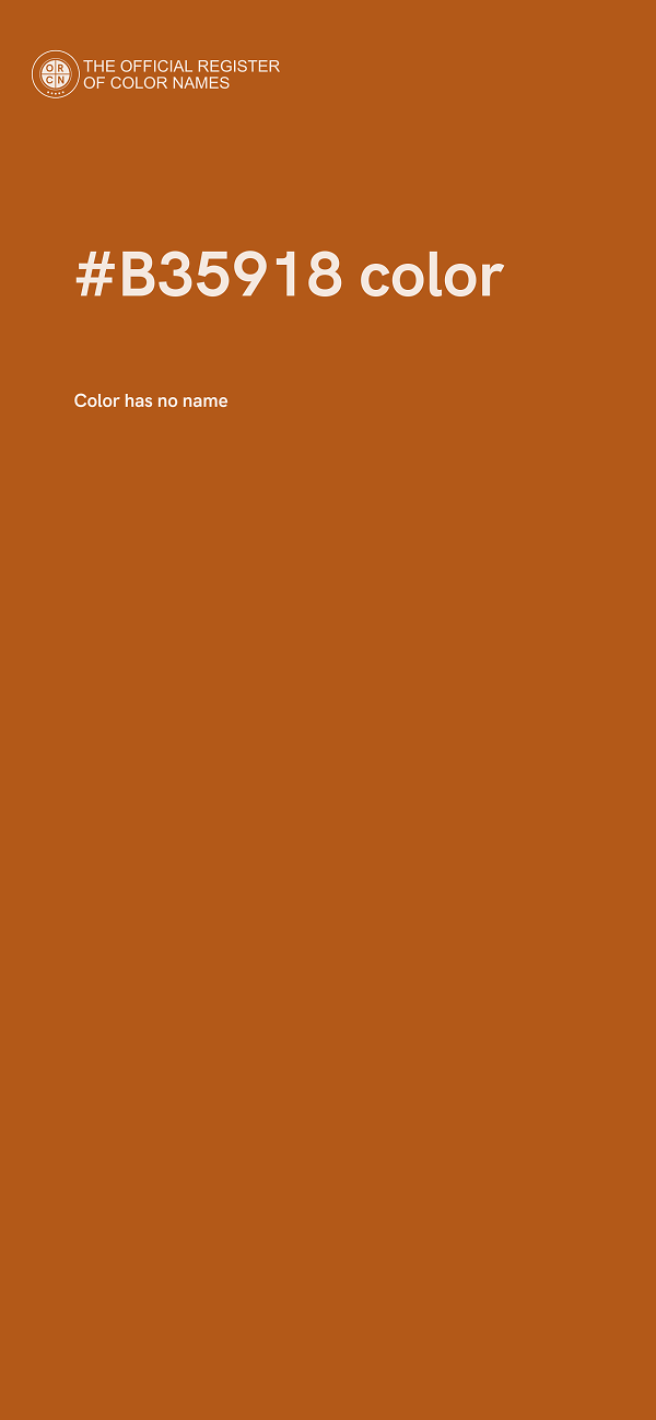 #B35918 color image