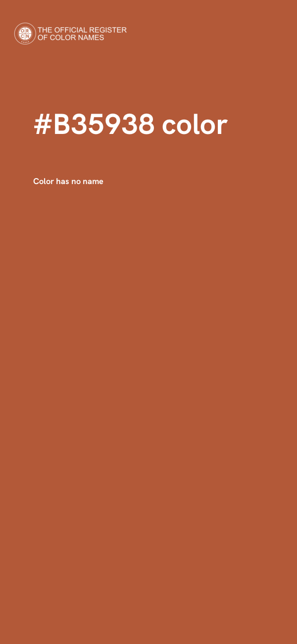 #B35938 color image