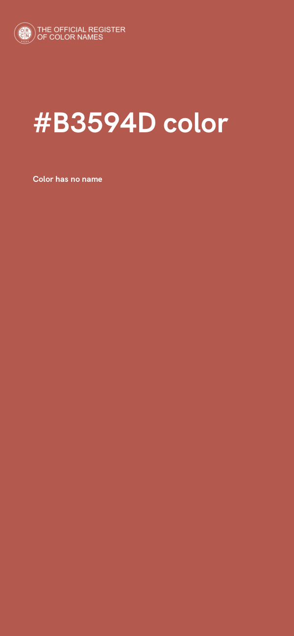 #B3594D color image