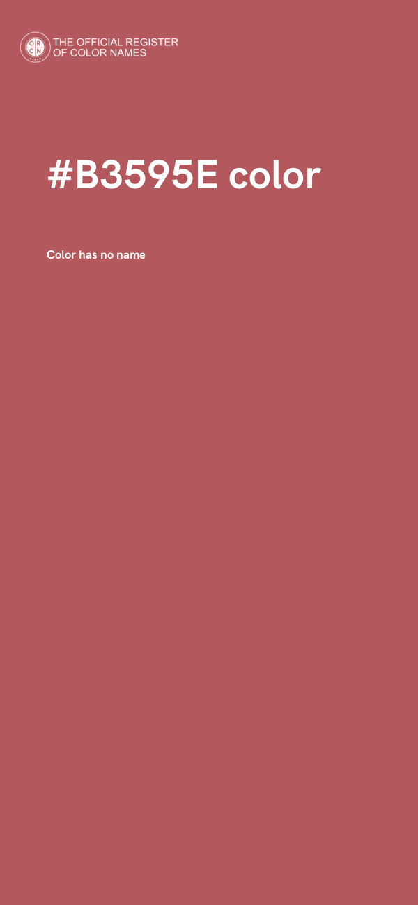#B3595E color image