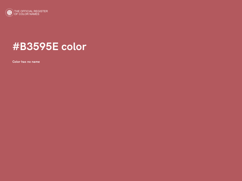#B3595E color image