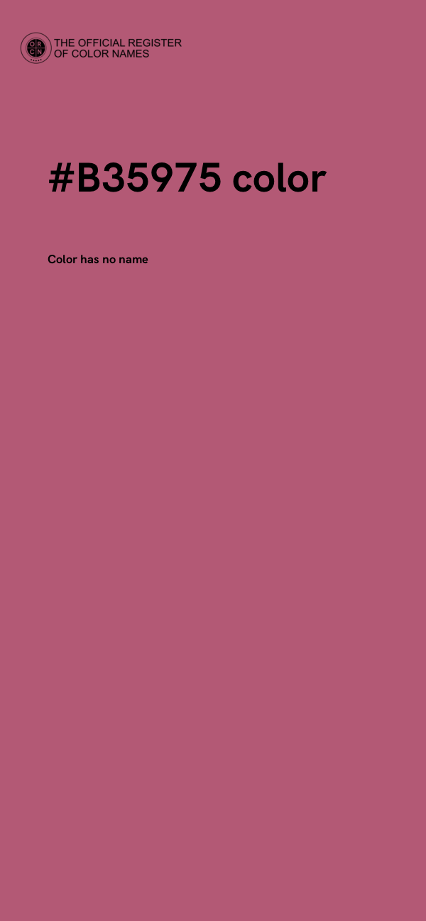 #B35975 color image