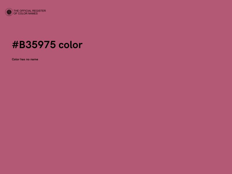 #B35975 color image