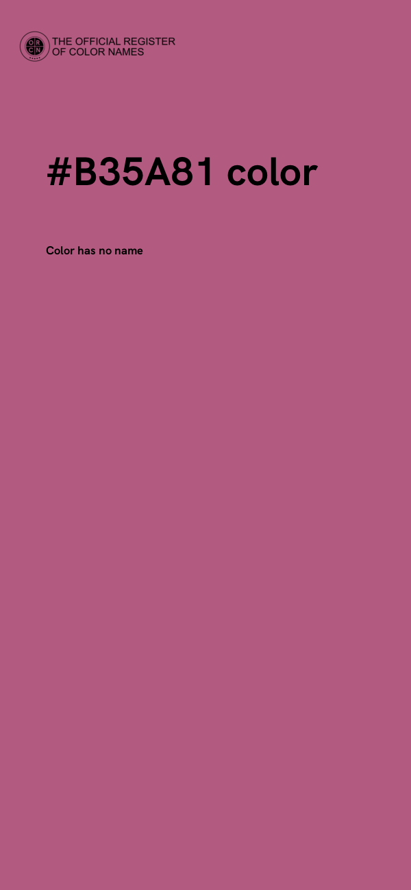 #B35A81 color image