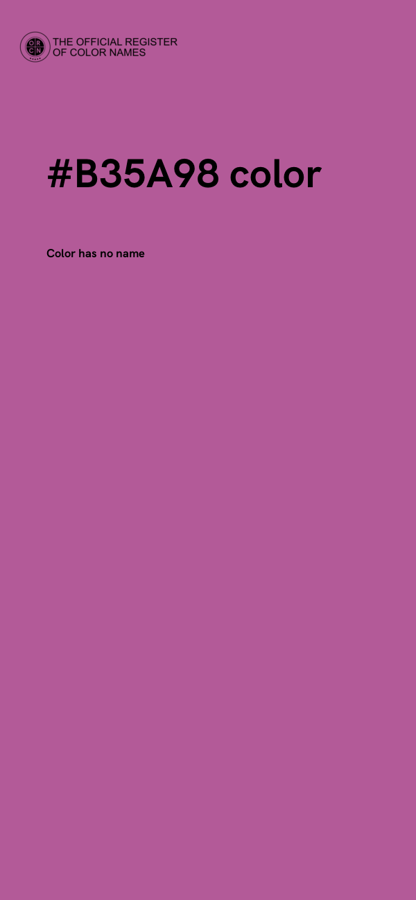 #B35A98 color image
