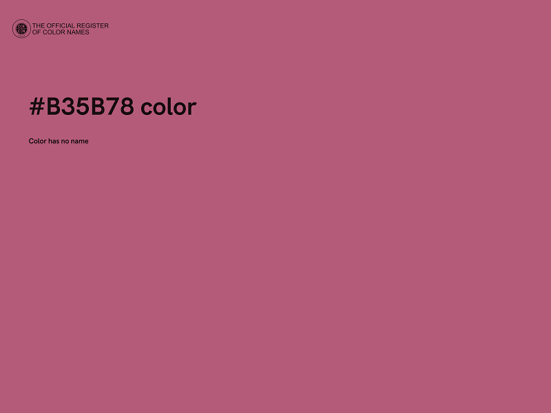 #B35B78 color image