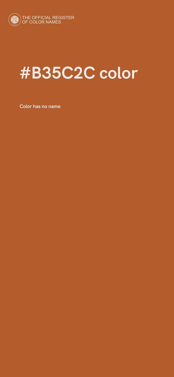 #B35C2C color image
