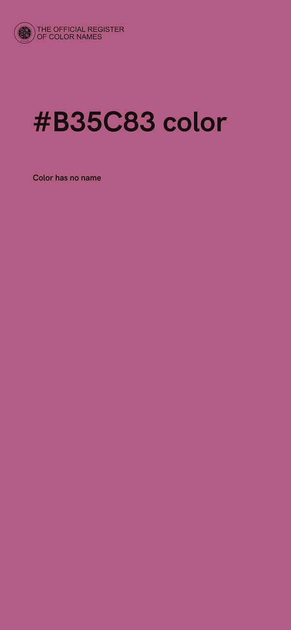 #B35C83 color image