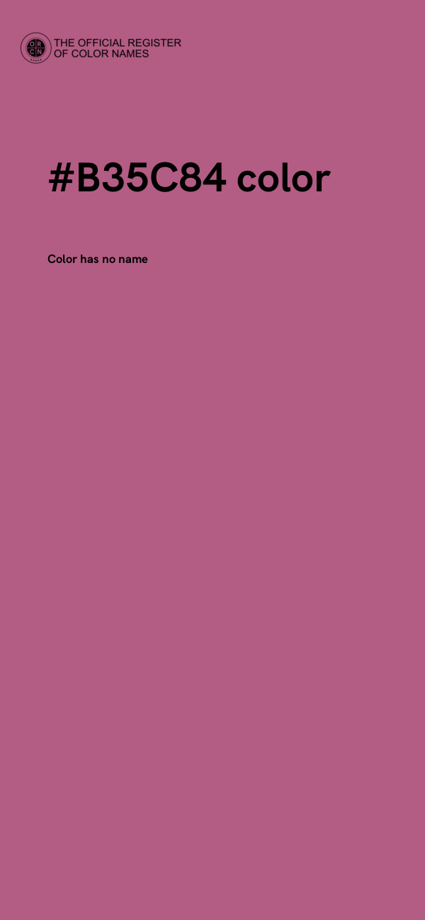 #B35C84 color image