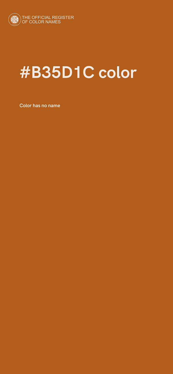 #B35D1C color image