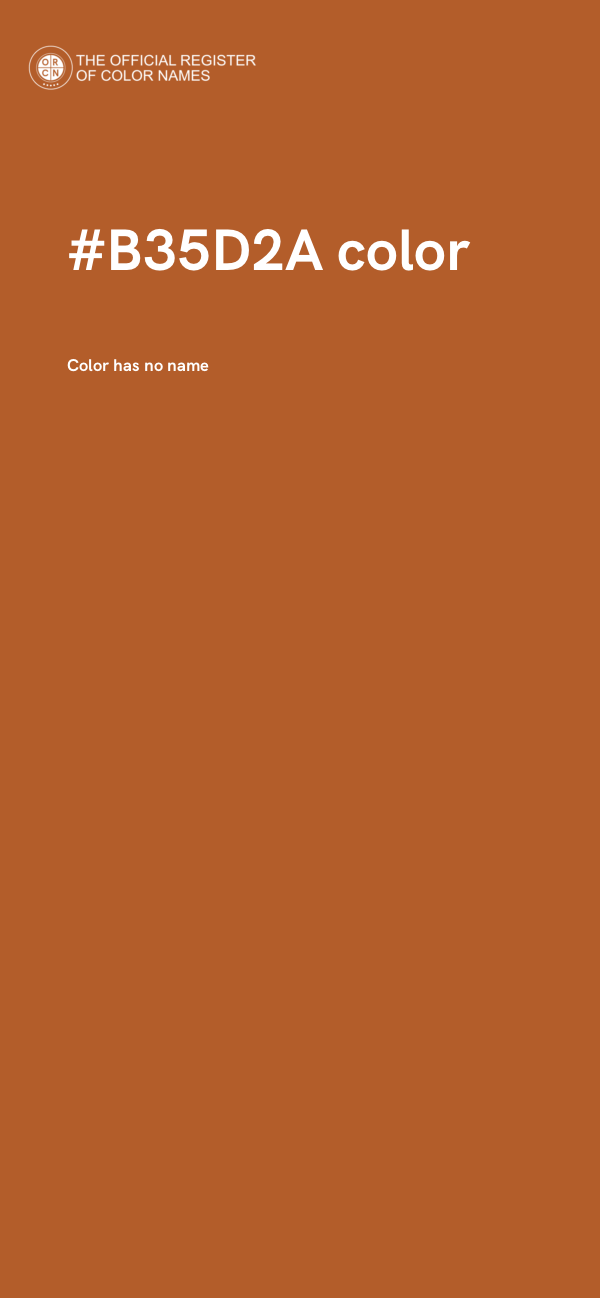 #B35D2A color image